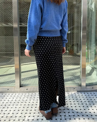 Polka dot long skirt