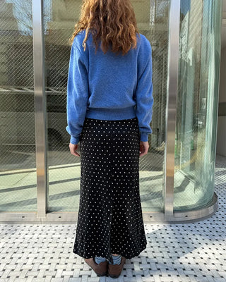 Polka dot long skirt