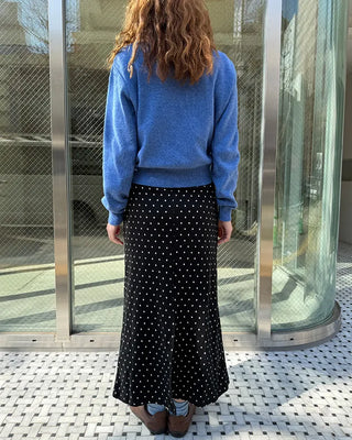 Polka dot long skirt
