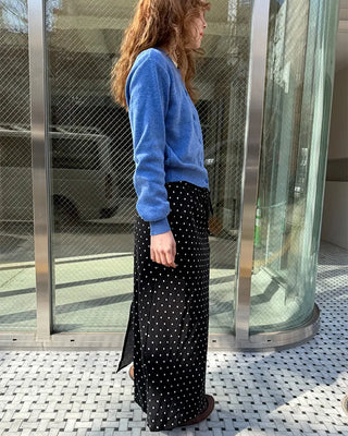 Polka dot long skirt