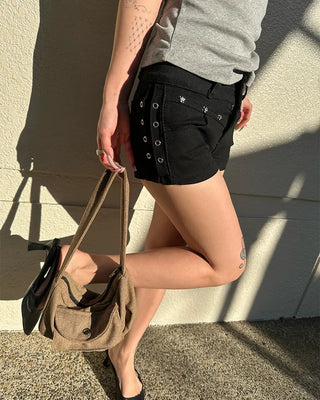 Fishbone Square One-Shoulder Bag