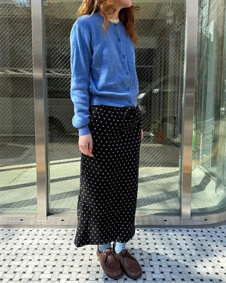Polka dot long skirt