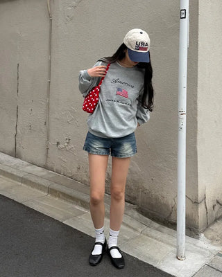 Polka dot shoulder bag