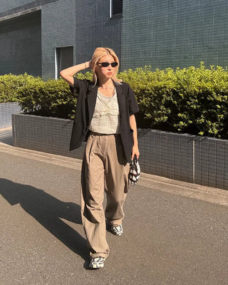 Tucked Summer Wide Chino Pants