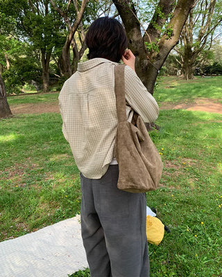 Checked cropped shirt