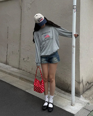 Polka dot shoulder bag
