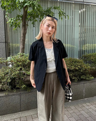 Linen Oversized Half Jacket