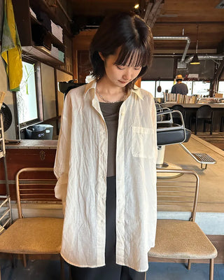 Sheer oversized shirt
