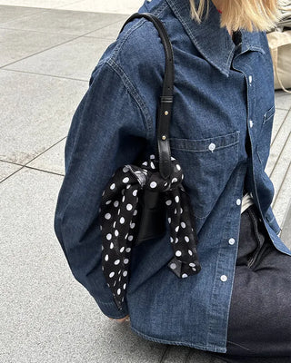 Double bust button pocket denim shirt