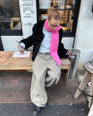 Flap hip pocket balloon cotton pants