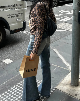 Leopard print semi-cropped cardigan