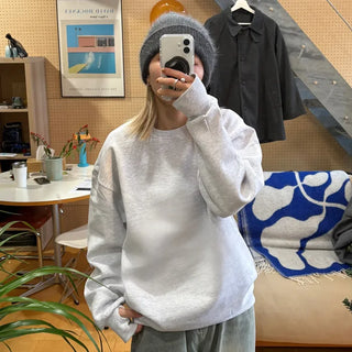 (Unisex) Hand Warmer Fleece-Lined Sweatshirt