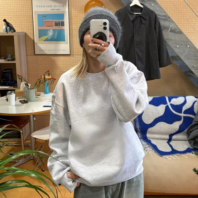 (Unisex) Hand Warmer Fleece-Lined Sweatshirt