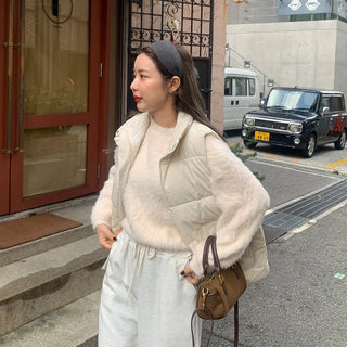 Angora style round knit