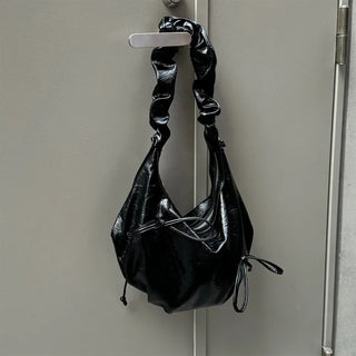 Ribbon Shirring Shoulder Bag