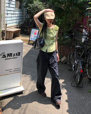 Tucked Summer Wide Chino Pants