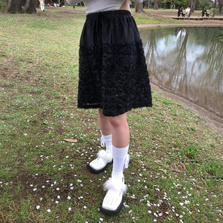 Ribbon detail socks