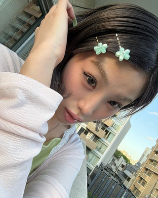 Pearl flower bobby pin