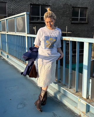Yellow Tulip Half T-Shirt