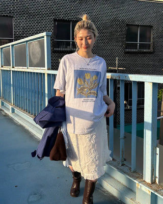 Yellow Tulip Half T-Shirt
