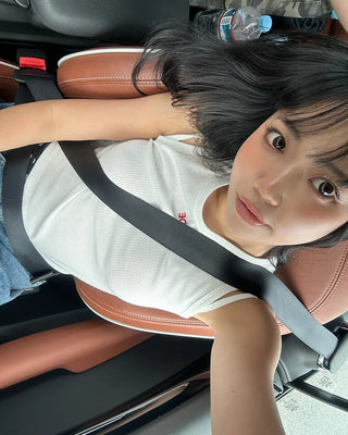 HIDE Stitch Camisole Waffle Tank Top