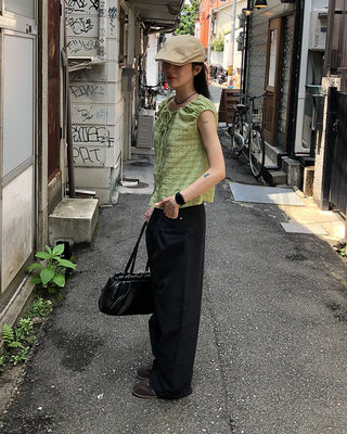 Tucked Summer Wide Chino Pants
