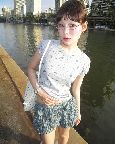 Star Melange Half T-Shirt