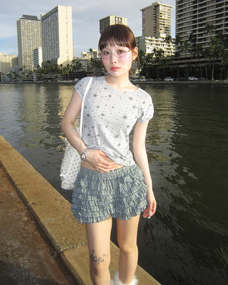 Star Melange Half T-Shirt