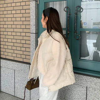 Angora style round knit