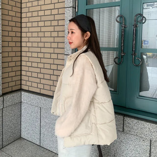 Angora style round knit