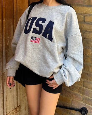 USA Patch Over Sweatshirt