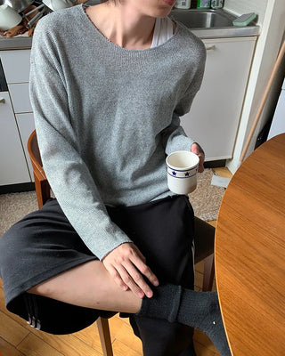 (Unisex) Sheer Round Knit