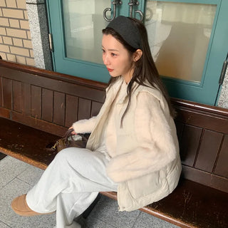 Angora style round knit