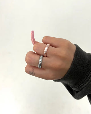 Cubic Point Gloss Ring