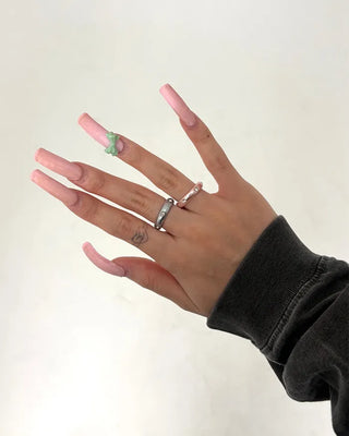 Cubic Point Gloss Ring