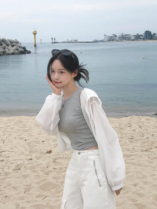 Cropped hooded mountain parka (4 colors)