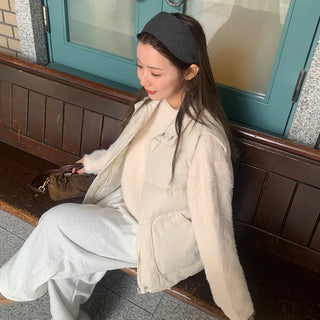Angora style round knit