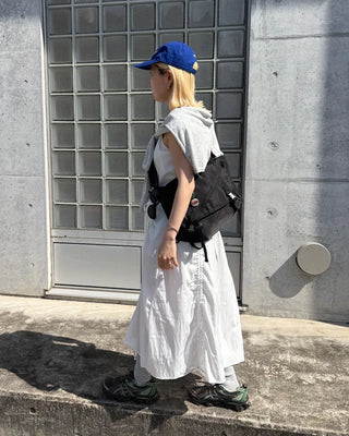 Drawstring Sleeveless Long Dress