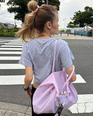 Matte Jelly Big Square Lock Bag