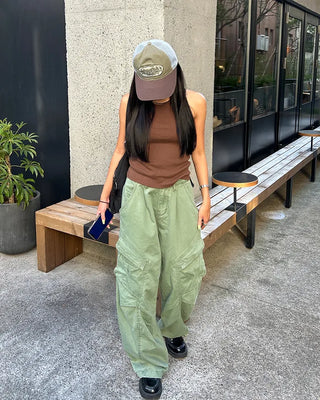 Round neck short camisole