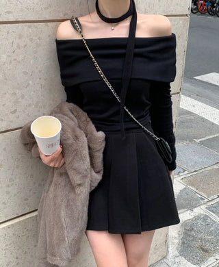 Tie-set off-shoulder