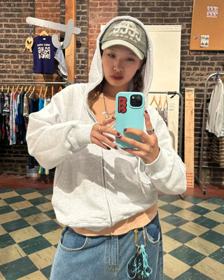 (ORIGINAL) Oversized Double Zip Hoodie (Fleece Lined)