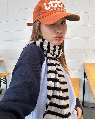 Raglan Shoulder Ribbed Long T-Shirt
