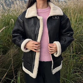 Brushed texture round knit