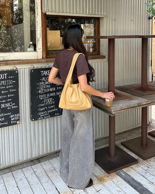 Painted Vintage Wash Denim Pants