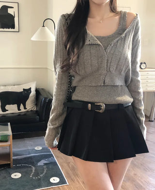 [Belt Set] Western Belt and Skirt Set