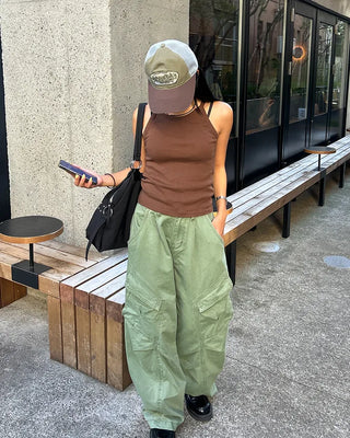 Round neck short camisole