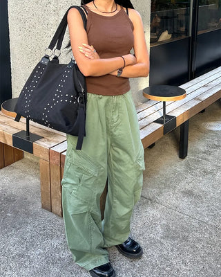 Round neck short camisole