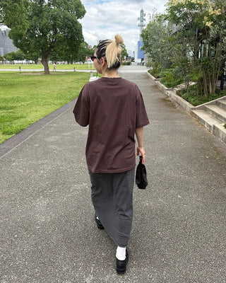 Arch Lettering Loose Half T-Shirt