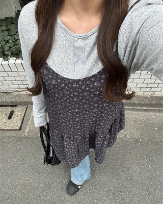 Flower Sleeveless Mini Dress